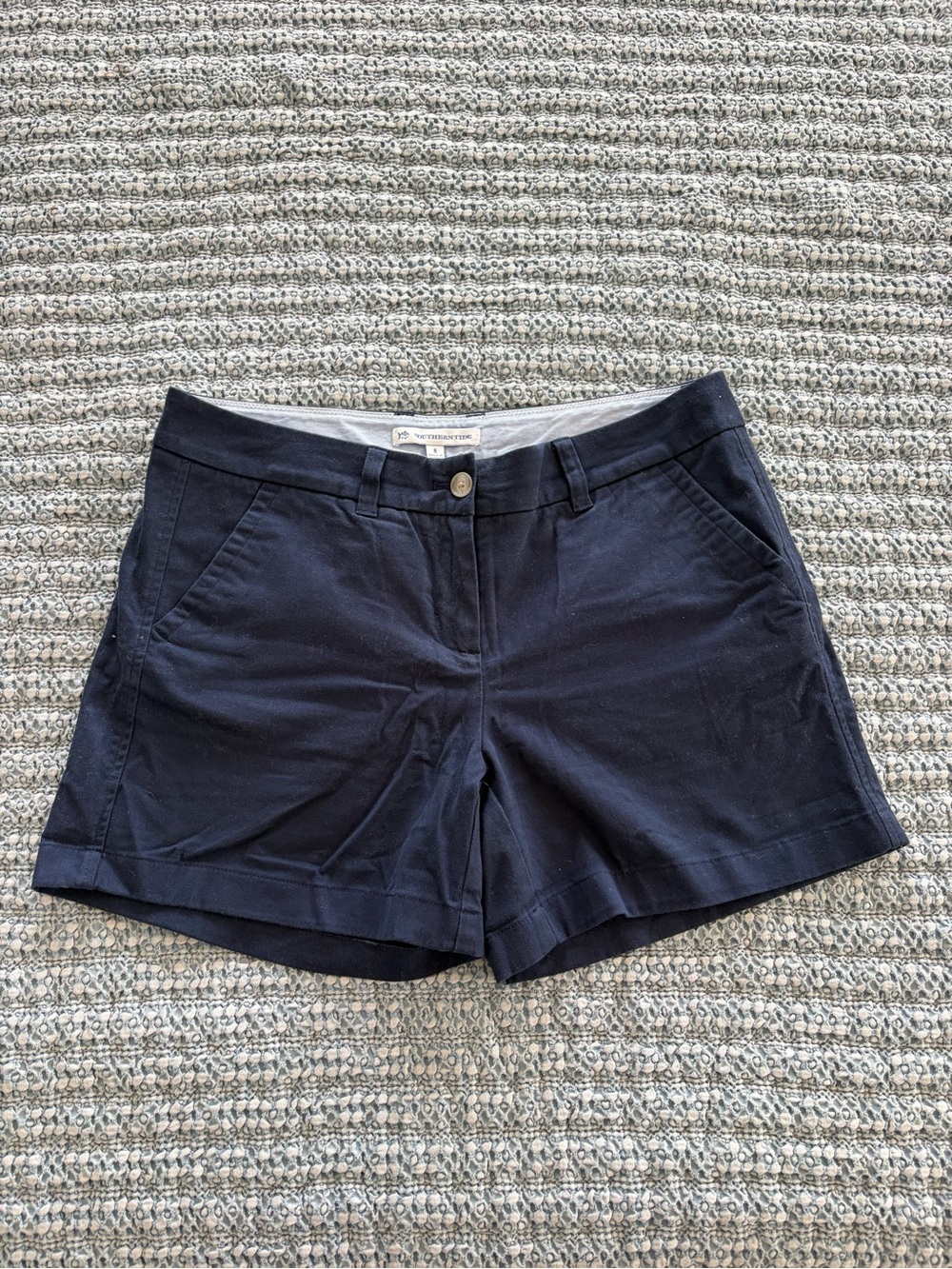 Southern Tide Navy Women's Chino Shorts